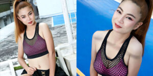 คนสวยตาคมโชว์หีหมอย